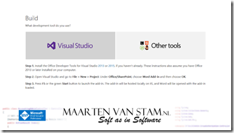 Office Development - Visual Studio
